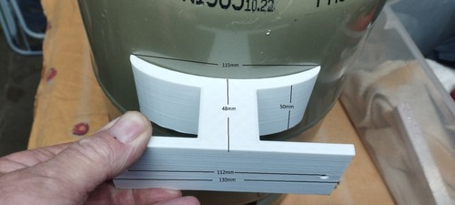Gasflaschenhalterung mit gurt - mit,