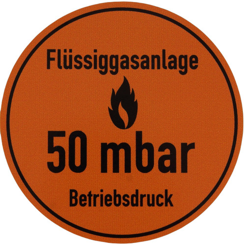 Betriebsdruckaufkleber mbar - betriebsdruckaufkleber,